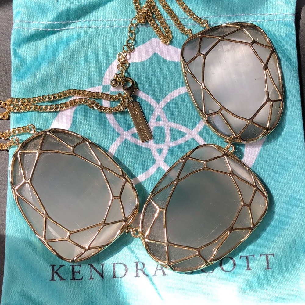 Kendra Scott Marcella Necklace Slate YG